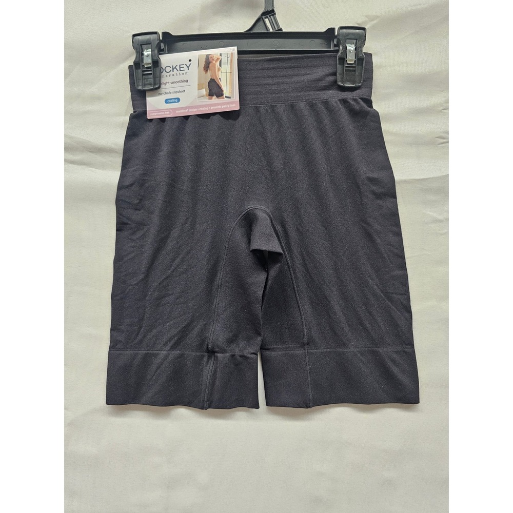 Jockey‎ Generation Women Black Ultralight Smoothing No-Chafe Slipshort S 005512